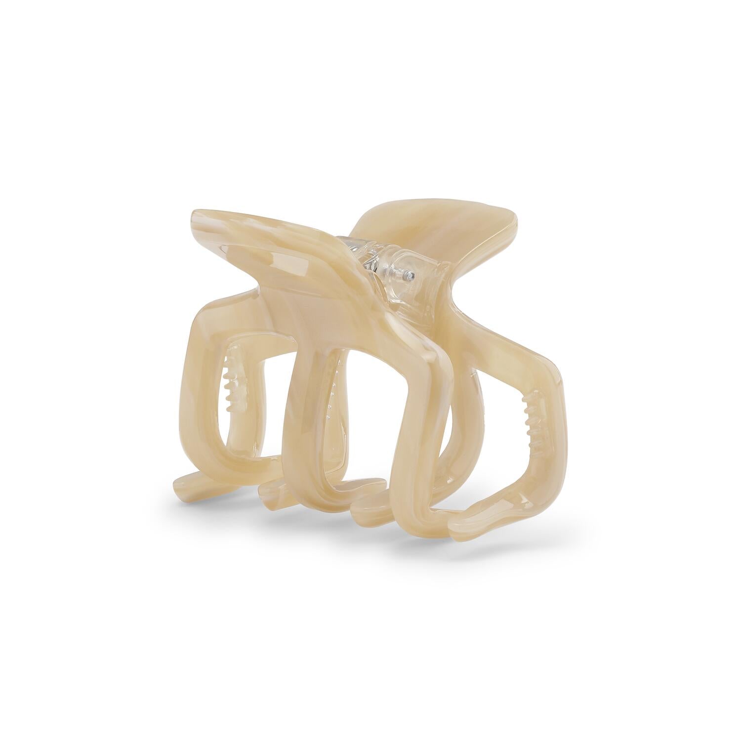 Josie birch mini hårklemme - Ivory